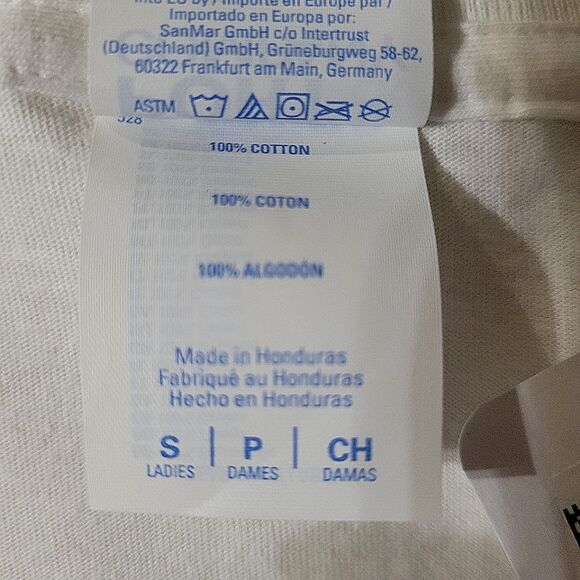 Airplane Mode Women's White Crewneck Short Sleeve Tee - Picture 3 of 8